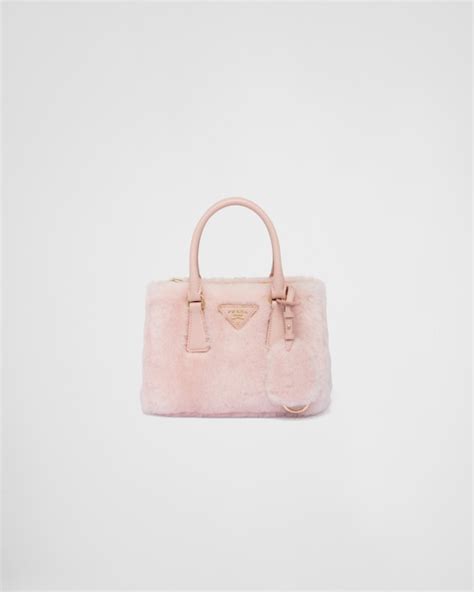 prada shearling mini-bag|Orchid Pink Prada Galleria Shearling Mini.